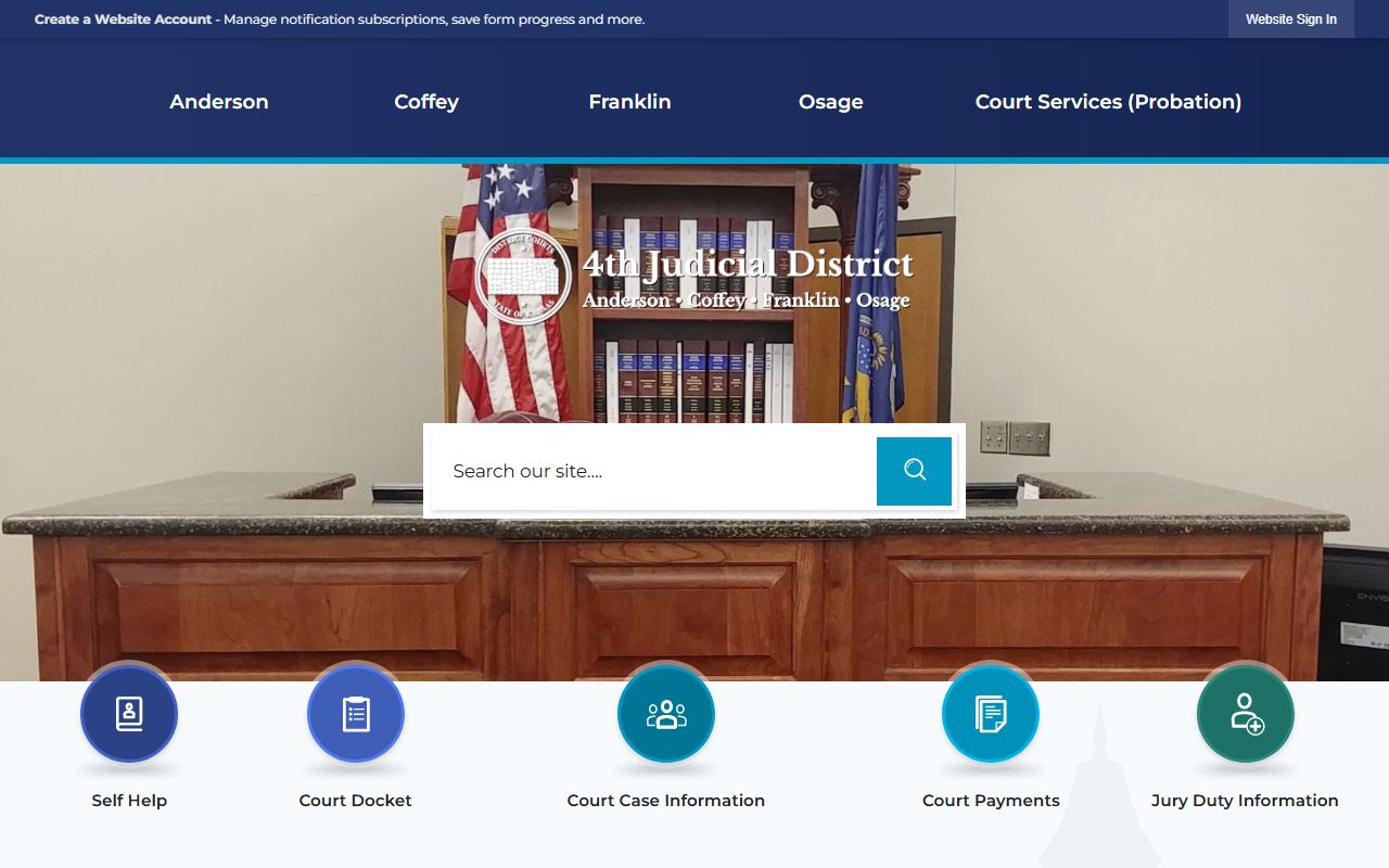 Franklin County court records Fourth Judicial District page