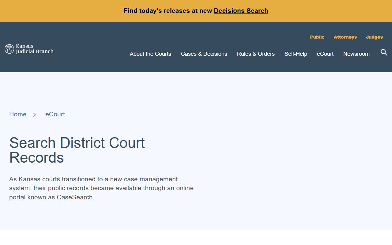 Franklin County court records Kansas district court records overview