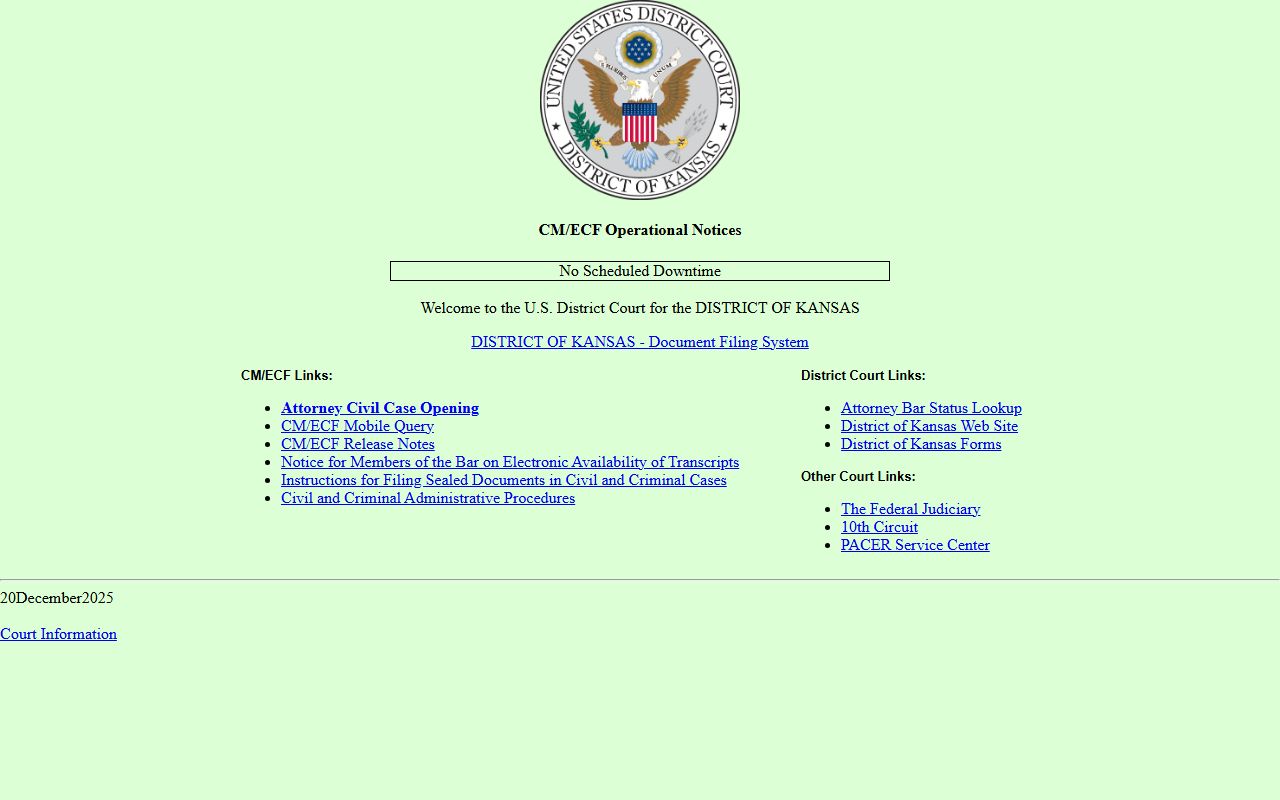 Franklin County probate records separate from federal CM ECF records