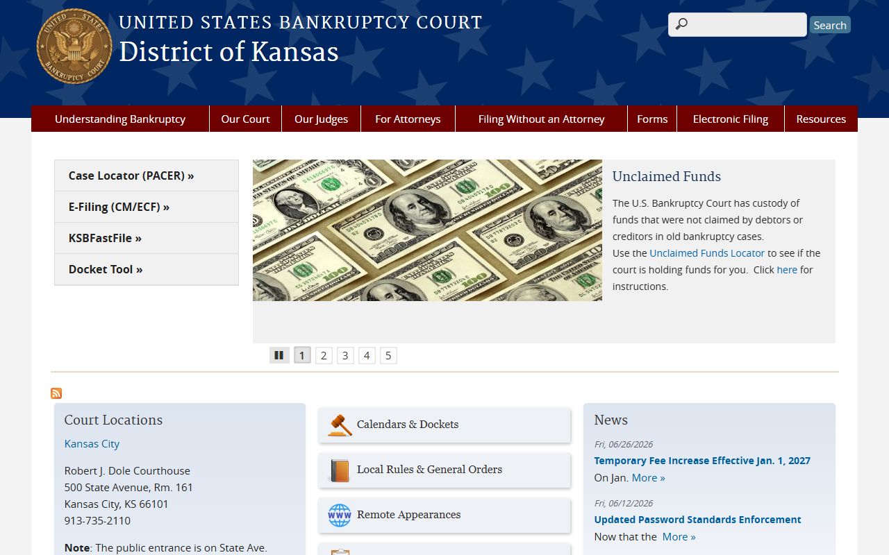 Franklin County probate records and separate Kansas bankruptcy court records